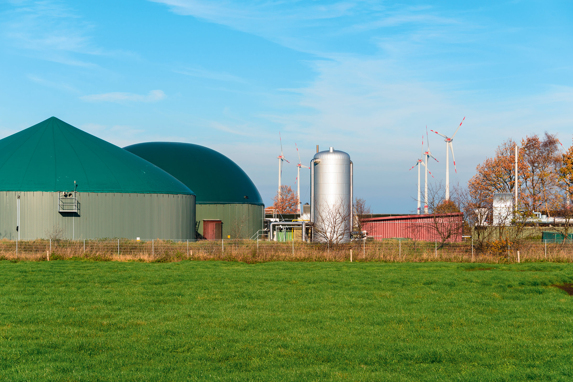 Biogas facility.