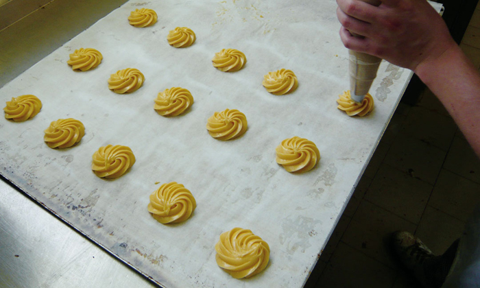 Preparation for baking.