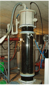 Anaerobically operated membrane bioreactor for the purification of hospital wastewater at the Robert Bosch Hospital, Stuttgart, Germany.