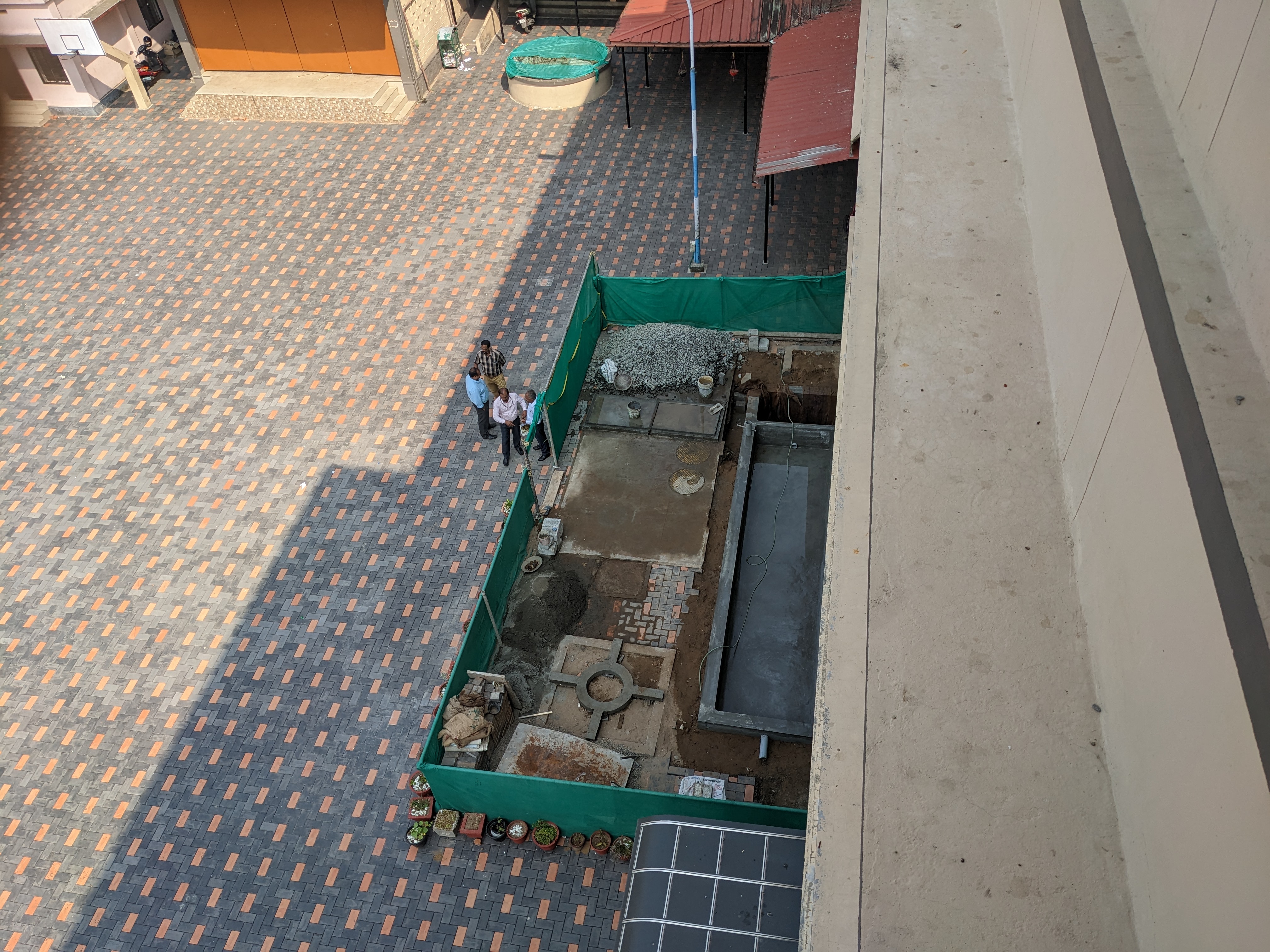 Mounting for nature inspired wastewater treatment at the Government Higher Secondary School in Kochi